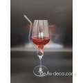 Custom Ballon Form Weinglas Goblet mit Stroh